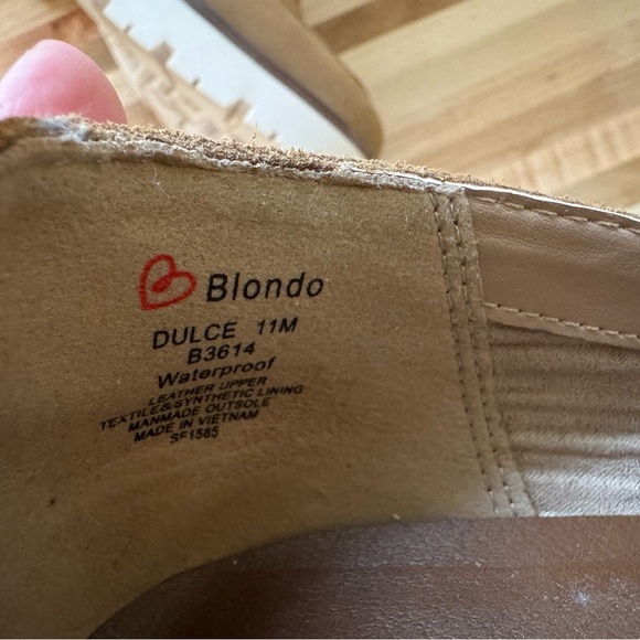 Blondo Women's Waterproof Tan Dulce Loafer NWOT Condition Sz 11 - Picture 6 of 9